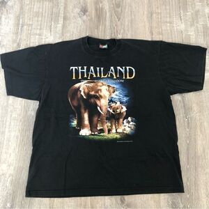 Vintage Joligolf Thailand Elephant Mens Short Sleeve Graphic T-shirt Size XL